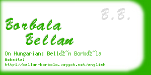 borbala bellan business card